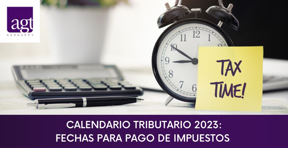 Calendario Tributario 2023 - Fechas para PAGO DE IMPUESTOS